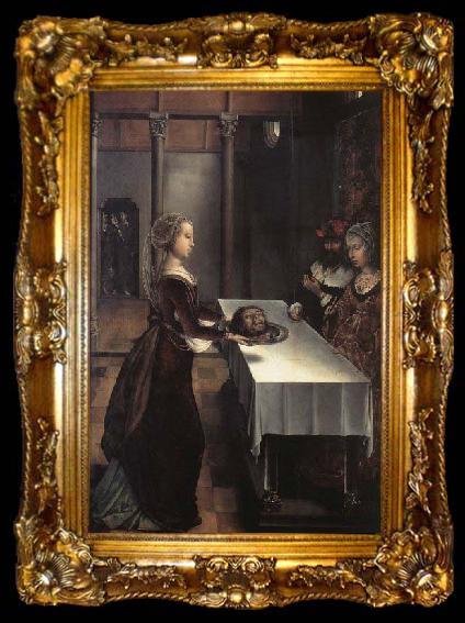 framed  Juan de Flandes Herodias- Revenge, ta009-2
